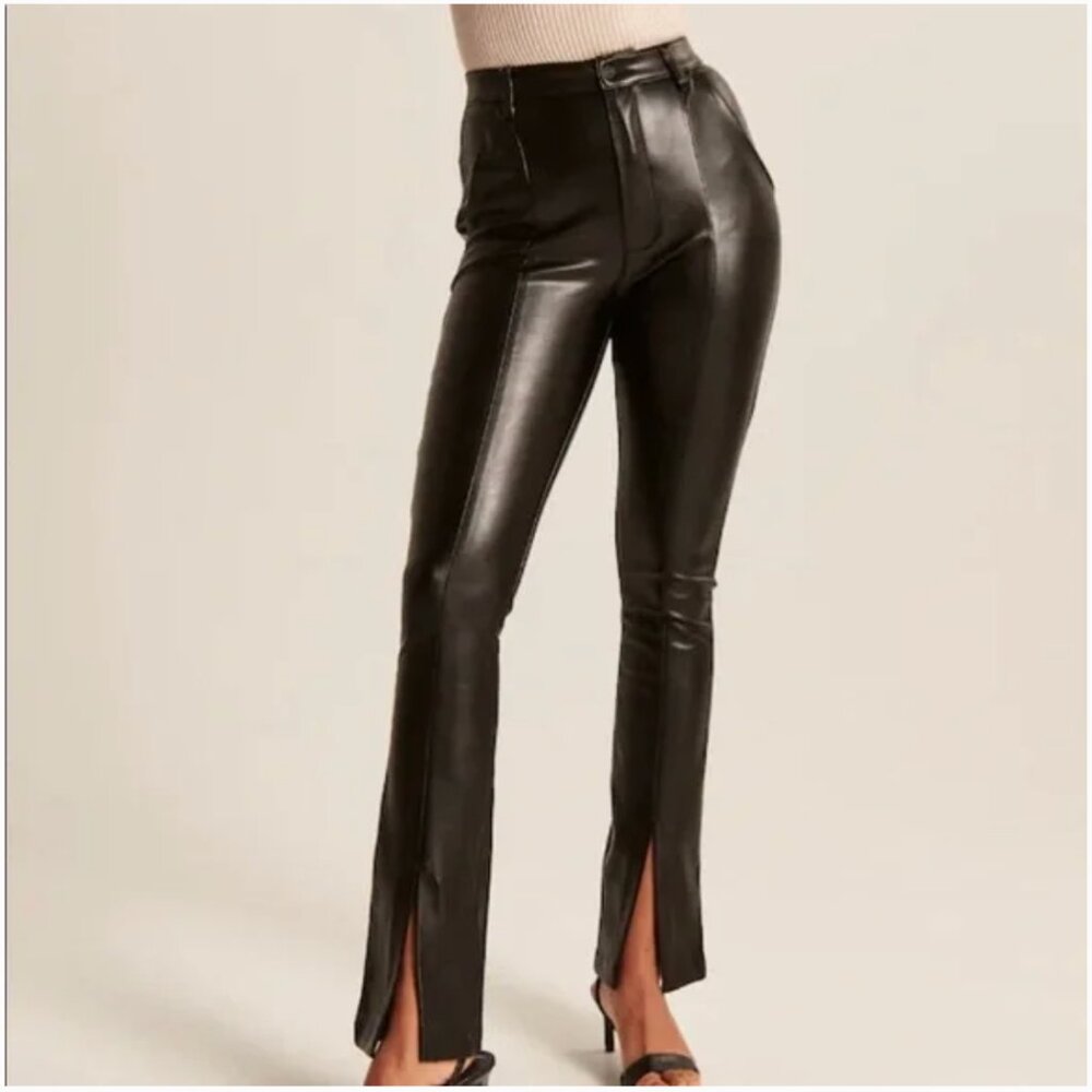 Abercrombie & Fitch: The Skinny Ultra High Rise Curve Love Leather Pants